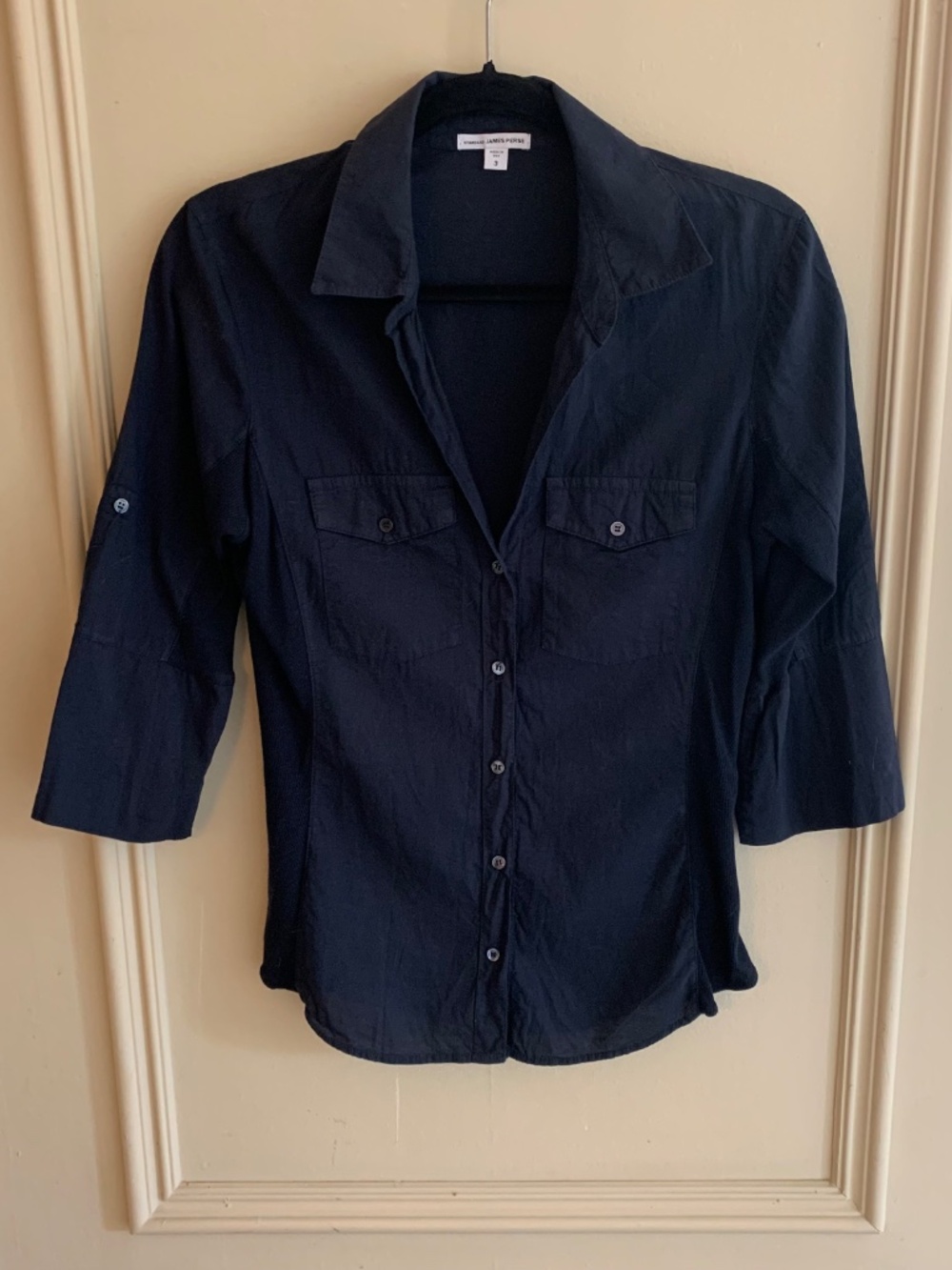 JAMES PERSE SIDE PANEL SLIM FIT SHIRT (3/L) - Picture 2 of 6